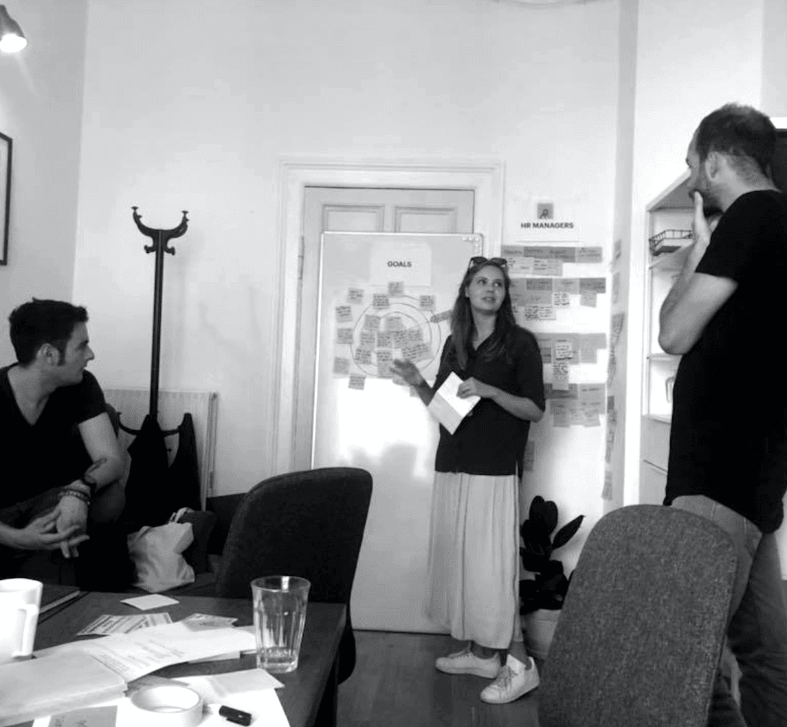 End of workshop, ensuring we reached our goals that we found in collaboration in the beginning of the workshop